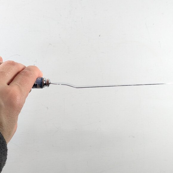 PRILL England Pie & Cake Server with Stainless Blade Blue Onion - Picture 4 of 7